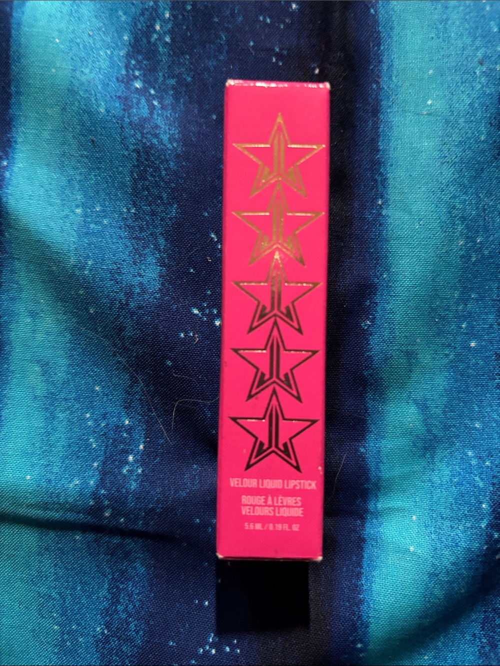 Jeffree Star Velour Liquid Lipstick - Bright Pink with Gold Stars